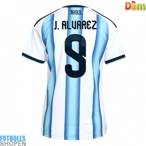 Billiga Argentina Julian Alvarez #9 Hemmatröja Dam VM 2026 Kortärmad